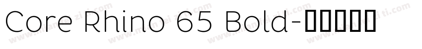 Core Rhino 65 Bold字体转换
